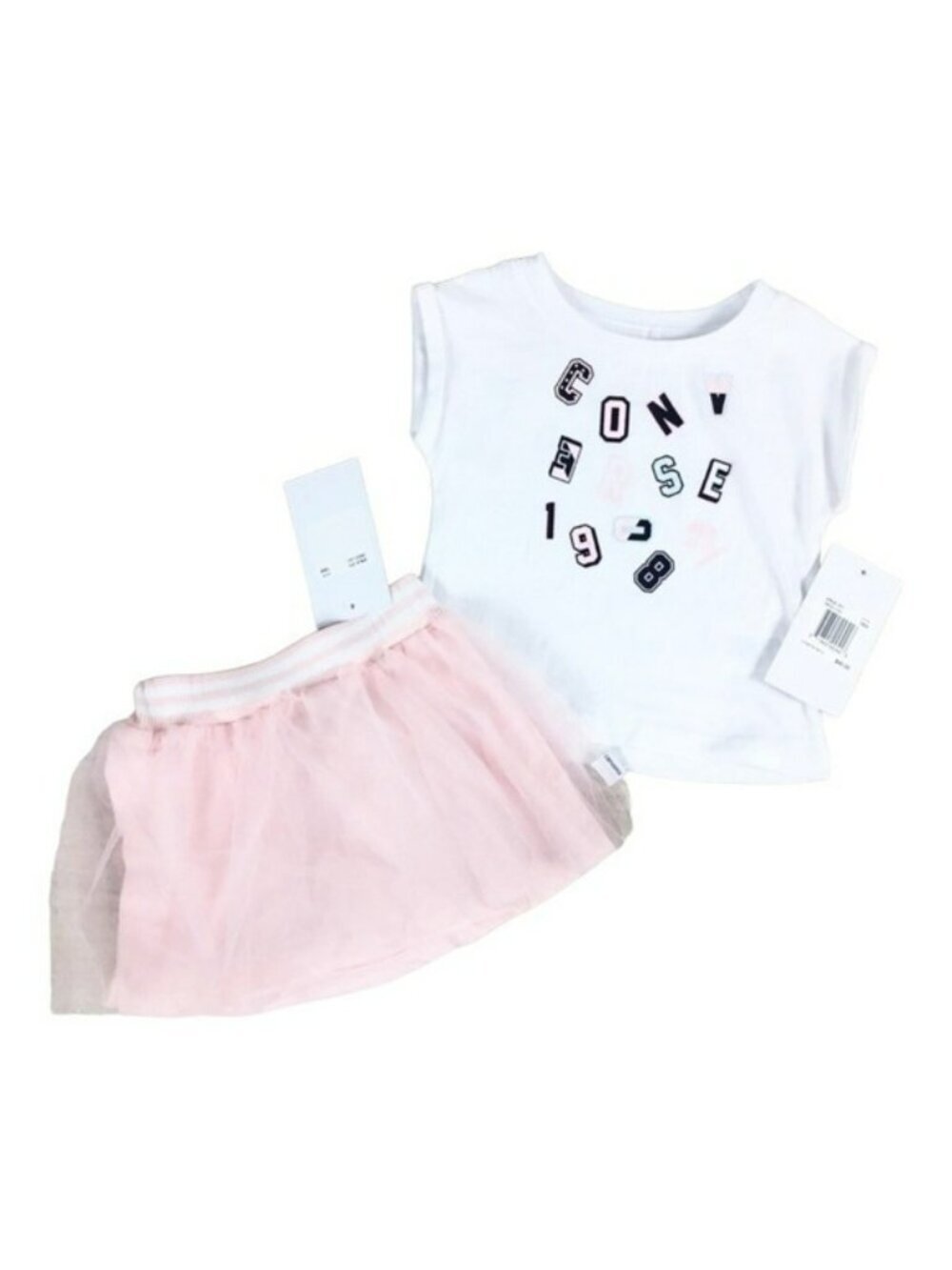 Converse 2 PC Shirt Tulle Tutu Skirt Set NWT 24 months